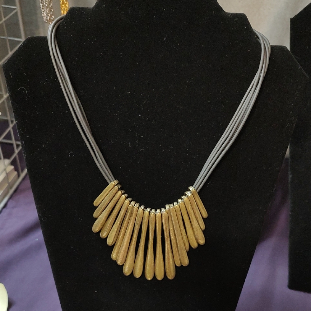 Brass Statement Necklace